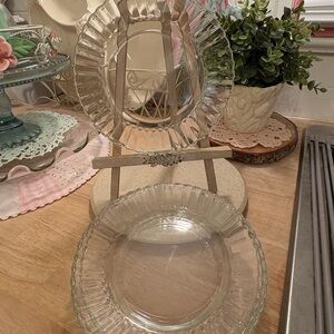 Elegant Clear Glass Plates